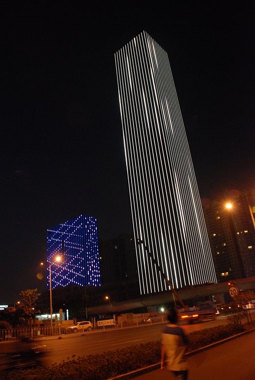 湖南長沙運達廣場夜景照明工程