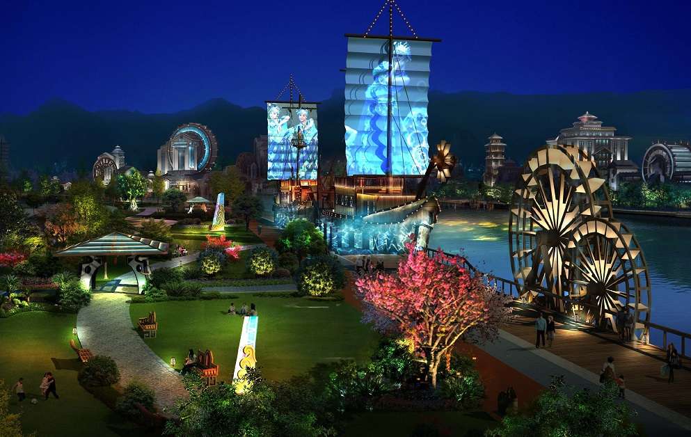 貴州秉承縣一江兩岸夜景照明規劃設計